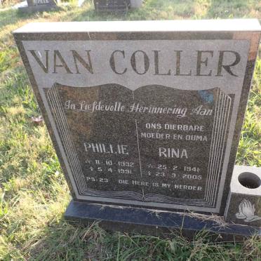 COLLER Phillie, van 1932-1991 &amp; Rina 1941-2005