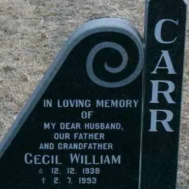 CARR Cecil William 1938-1993