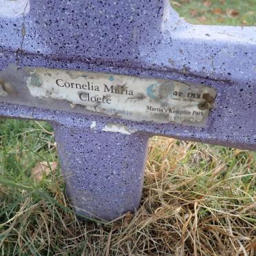 CLOETE Cornelia Maria -2017