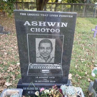 CHOTOO Ashwin 1978-2016