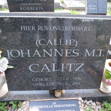 CALITZ Johannes M.T. 1956-2001