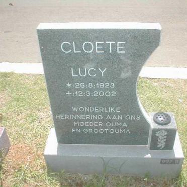 CLOETE Lucy 1923-2002