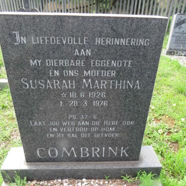 COMBRINK Susarah Marthina 1926-1976