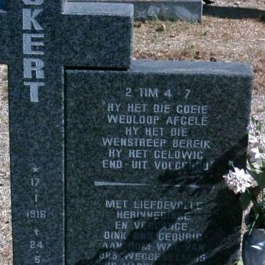COETZEE Ockert 1916-1996