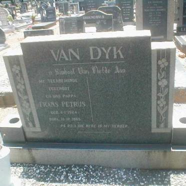 DYK Frans Petrus, van 1924-1965