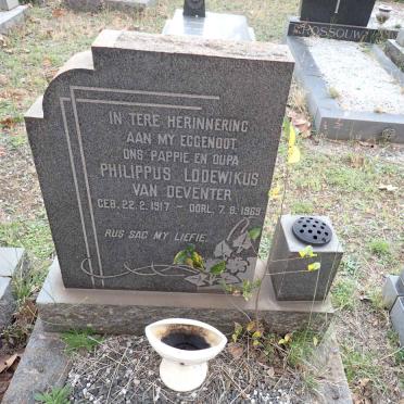 DEVENTER Philippus Lodewikus, van 1917-1969