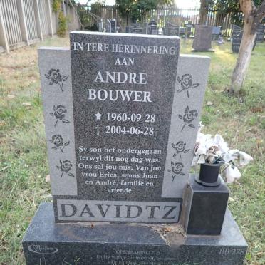 DAVIDTZ Andre Bouwer 1960-2004