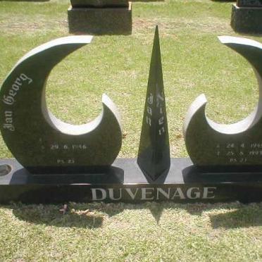 DUVENAGE Jan Georg 1946- &amp; Nanina 1948-1993