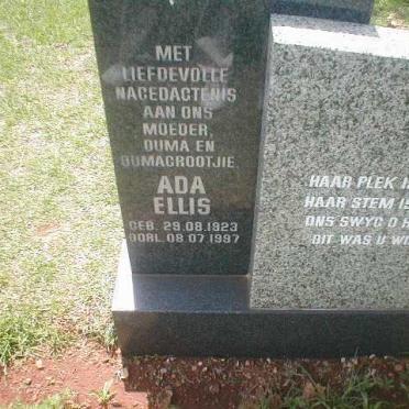 ELLIS Ada 1923-1997