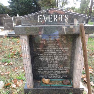 EVERTS Isaac Daniel 1929-2009 :: EVERTS Allistair Raymond Carl 1982-1999