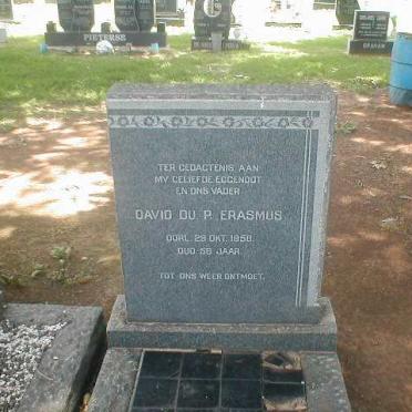 ERASMUS David du P. -1958