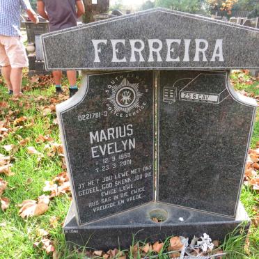 FERREIRA Marius Evelyn 1950-2001