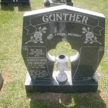 GUNTHER Christoph Heinrich 1933-1995
