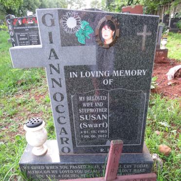 GIANNOCCARO Susan nee SWART 1963-2012