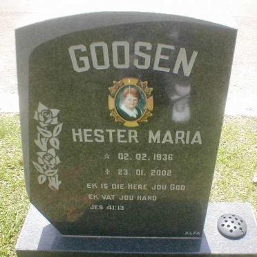 GOOSEN Hester Maria 1936-2002