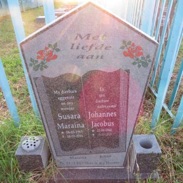 HAVENGA Johannes Jacobus 1964-2020 &amp; Susara Maraina 1963-2016