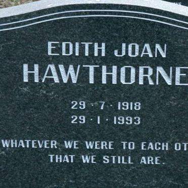 HAWTHORNE Edith Joan 1918-1993