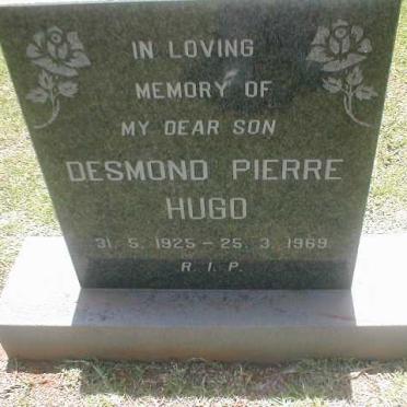 HUGO Desmond Pierre 1925-1969