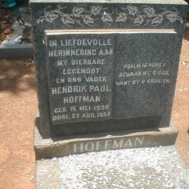 HOFFMAN Hendrik Paul 1929-1959