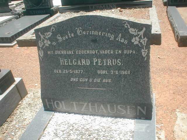 HOLTZHAUSEN Helgard Petrus 1877-1964