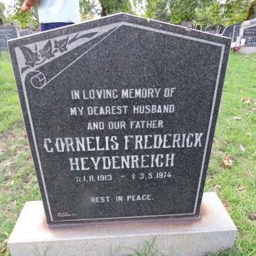 HEYDENREICH Cornelis Frederick 1913-1974
