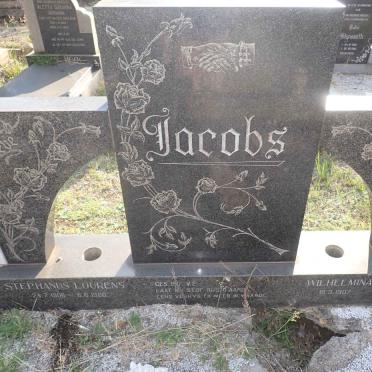 JACOBS Stephanus Lourens 1906-1968 &amp; Wilhelmina Cecilia 1907-