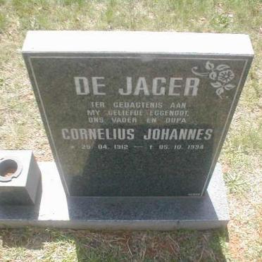 JAGER Cornelius Johannes, de 1912-1994