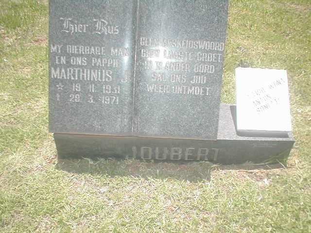 JOUBERT Marthinus 1931-1971