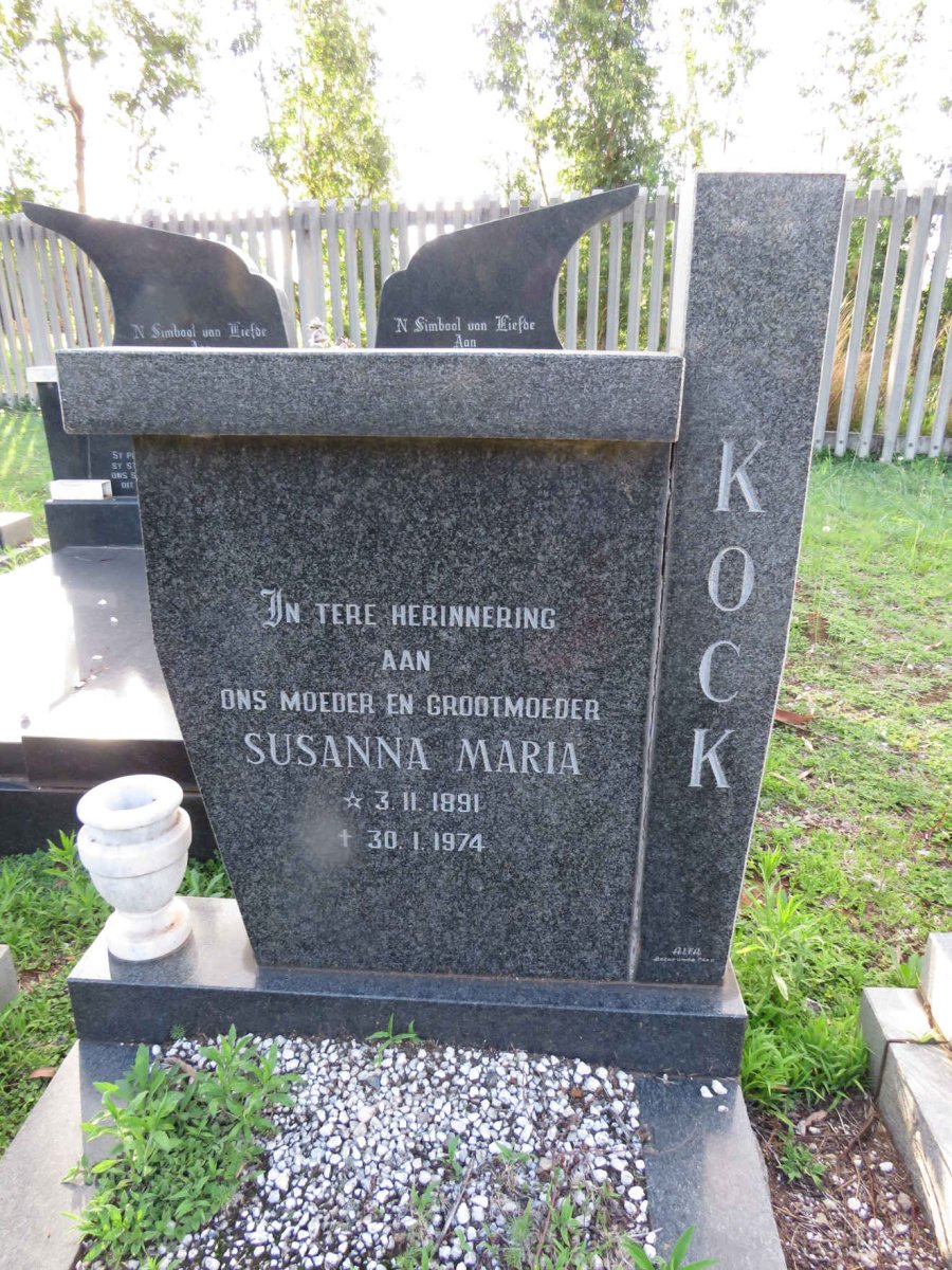 KOCK Susanna Maria 1891-1974