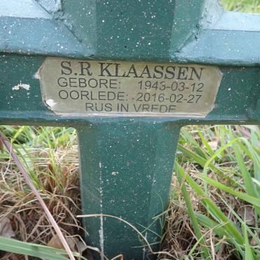 KLAASSEN S.R. 1943-2016