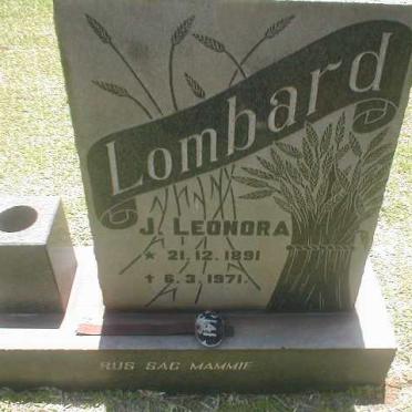 LOMBARD J. Leonora 1891-1971
