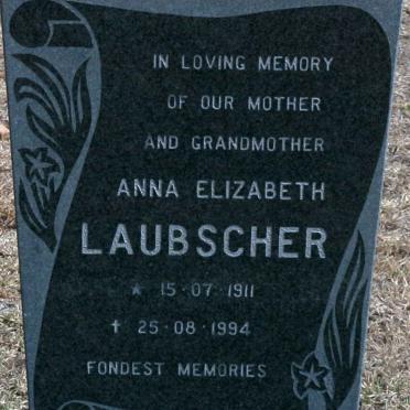 LAUBSCHER Anna Elizabeth 1911-1994