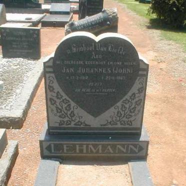 LEHMANN Jan Johannes 1912-1963