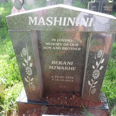 MASHININI Bekani Mzwakhe 1976-2012