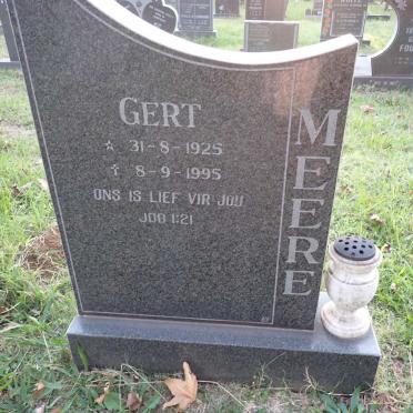 MEERE Gert 1925-1995