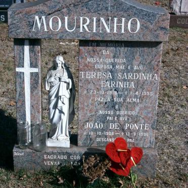 MOURINHO Joao de Ponte 1908-1996 &amp; Teresa Sardinha Farinha 1919-1995