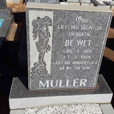 MULLER De Wet 1981-1984