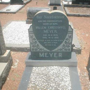 MEYER Willem Christoffel 1875-1960