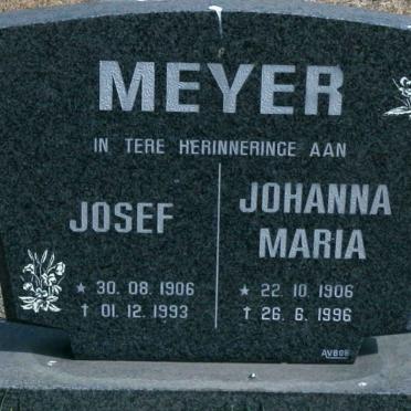 MEYER Josef 1906-1993 &amp; Johanna Maria 1906-1996