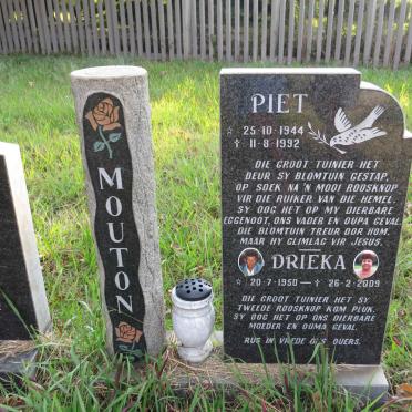 MOUTON Piet 1944-1992 &amp; Drieka 1950-2009