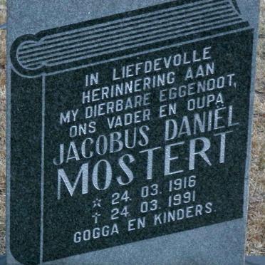 MOSTERT Jacobus Daniël 1916-1991
