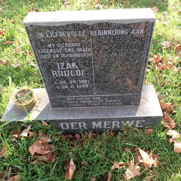 MERWE Izak Roulof, van der 1921-1998