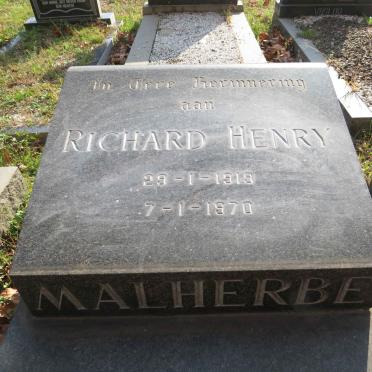 MALHERBE Richard Henry 1919-1970