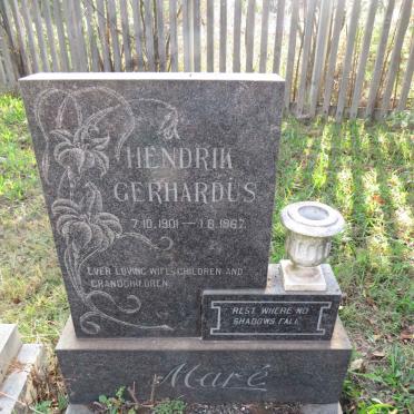MARE Hendrik Gerhardus 1901-1967