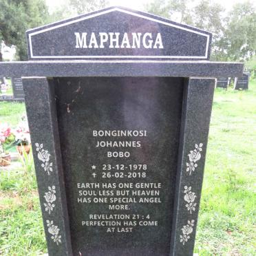 MAPHANGA Bonginkosi Johannes Bobo 1978-2018