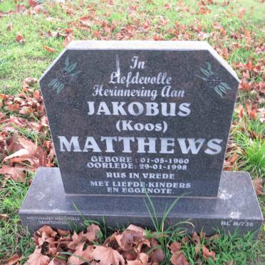 MATTHEWS Jakobus 1960-1998