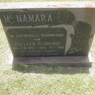 McNAMARA Colleen Florence 1931-1969
