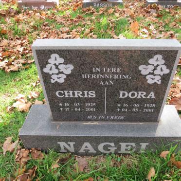 NAGEL Chris 1925-2001 &amp; Dora 1928-2001