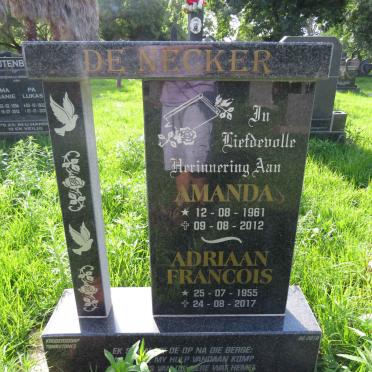 NECKER Adriaan Francois, de 1955-2017 &amp; Amanda 1961-2012