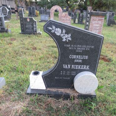 NIEKERK Cornelius, van 1955-2005